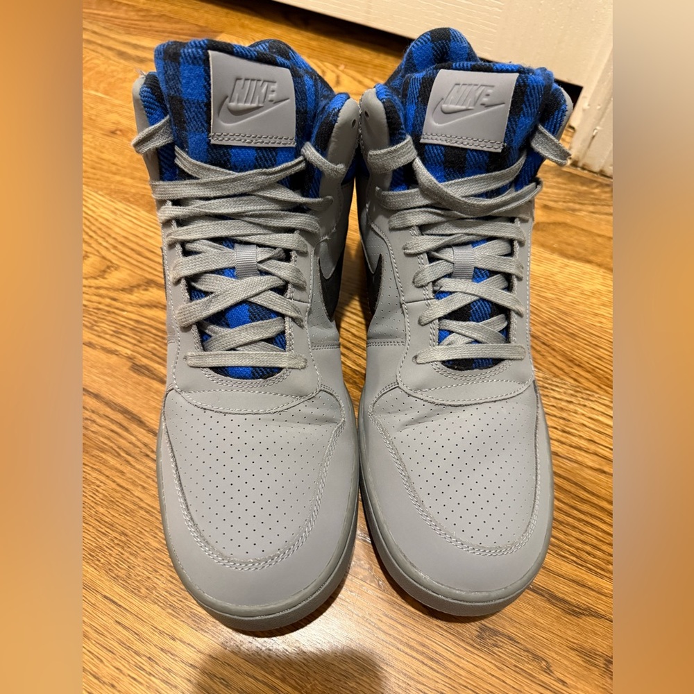 Nike Air Buroughs, Blue Plaid sz 11.5 - Picture 5 of 11